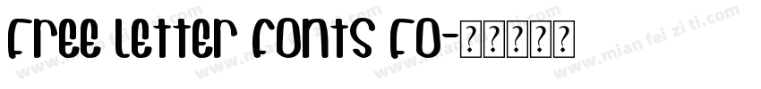 Free letter fonts Fo字体转换